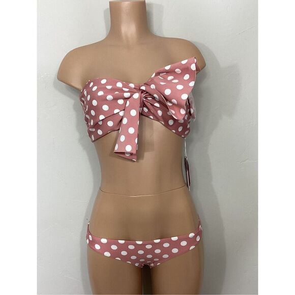 New. Pilyq Milly Dot bikini set. D-cup/M-bottom. MSRP $169 - Picture 10 of 10
